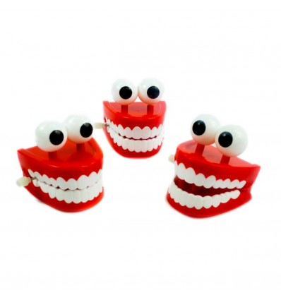 Dentier avec des yeux à remonter