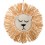 Grande tête de lion en raphia