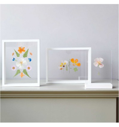 Fleurs pressées Blanc Violet - Rico Design