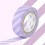 Masking Tape Rayures Lilas