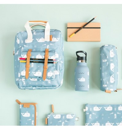 Grand sac à dos Baleine Bleue - Fresk