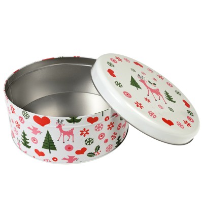 Boite à gâteaux ronde Noël - Rex