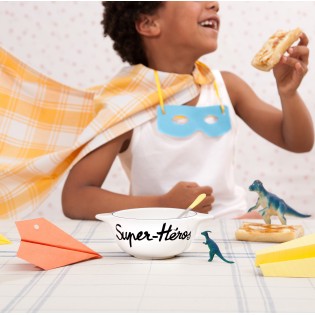 Bol breton "Super héros" - Pied de Poule 2