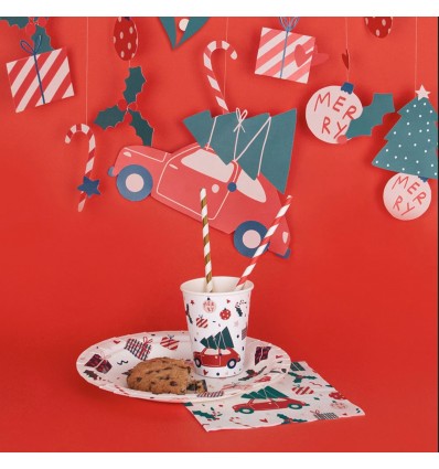 8 gobelets en carton Noël - My Little Day