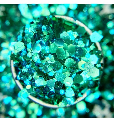 Paillettes bio Vert Polysirène - Sisi La Paillette