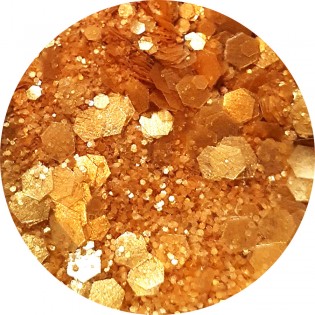 Paillettes bio cuivrées Queen du Désert - Sisi La Paillette