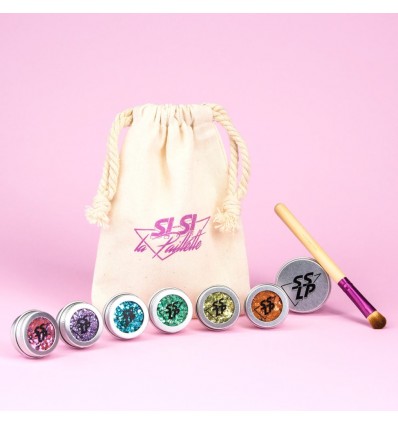 Kit maquillage paillettes bio Fierté - Sisi La Paillette