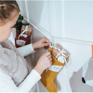 Chaussette de Noël Faon Grise - Kikadu 2