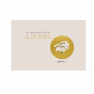 Carte à gratter "Tu vas être papa" - Zakuw