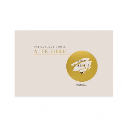 Carte à gratter "Tu vas être papa" - Zakuw