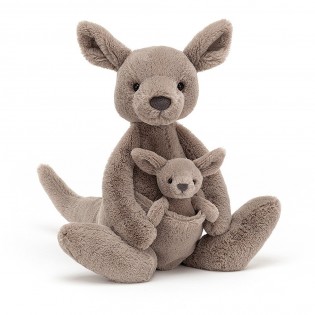Kara Kangourou et son bébé - Jellycat