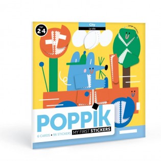 Mes premiers stickers Dans La Ville - Poppik