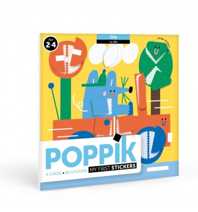 Mes premiers stickers Dans La Ville - Poppik
