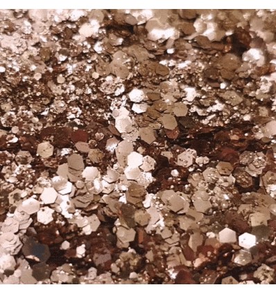 Paillettes bio golden rose Tchin Tchin - Sisi La Paillette