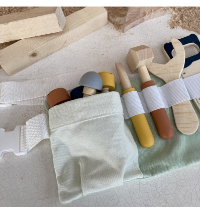 Ceinture à outils en bois