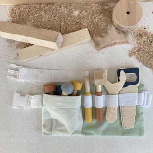 Ceinture à outils en bois