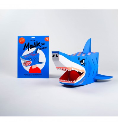 Masque 3D en carton Requin - Omy