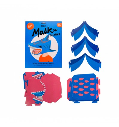 Masque 3D en carton Requin - Omy