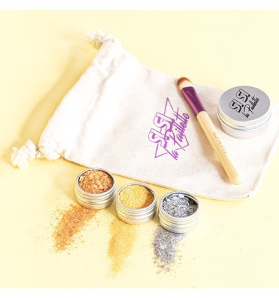 Petit pinceau de maquillage en bambou - Sisi La Paillette