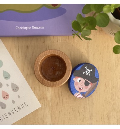 Boîte à dents de lait en bois Pirate