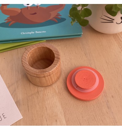 Boîte à dents de lait en bois Lion