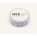 Masking Tape Pois bleu foncé