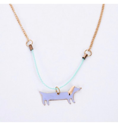 Collier chien bleu - Meri Meri
