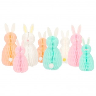 Set de 8 lapins nid d'abeille - Meri Meri