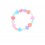 Bracelet coeurs multicolores