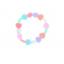 Bracelet coeurs multicolores