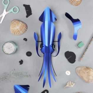 Kit de pliage papier trophée Seiche - Assembli