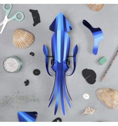 Kit de pliage papier trophée Seiche - Assembli