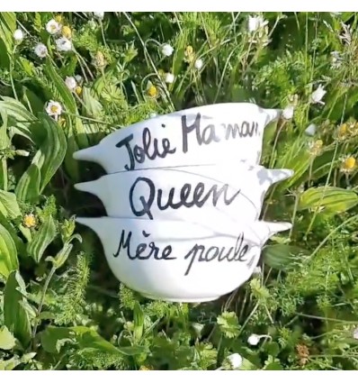Bol breton "Jolie maman" - Pied de Poule