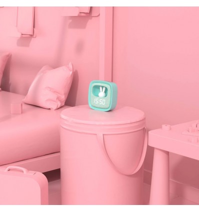 Réveil veilleuse Billy Clock vert - Mobility on Board