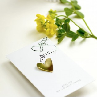Pin's doré Coeur - My Lovely Thing