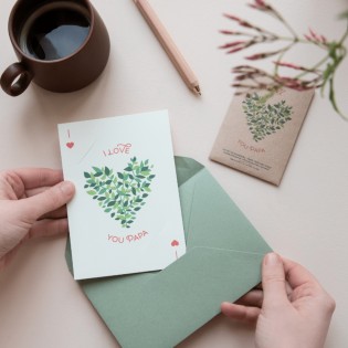 Carte à planter "I love you Papa" - La Fabrique à Sachets