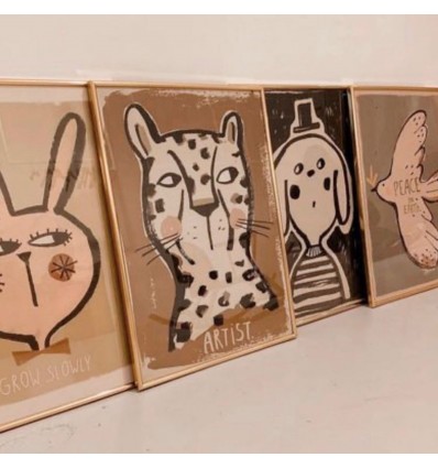 Affiche Tigre Artiste - Studio Loco