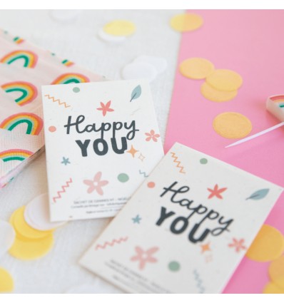 Graines à planter "Happy You" - La Fabrique à Sachets