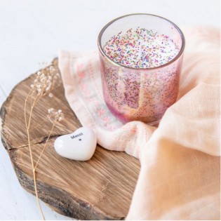 Coeur en céramique Merci