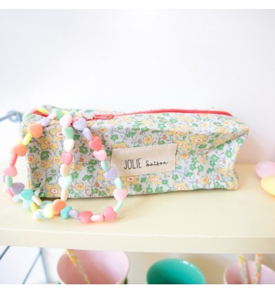 Collier coeurs multicolores