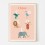 Affiche prénom personnalisée animaux - Papier Curieux