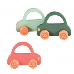 Voiture en bois vert clair - Egmont Toys 2