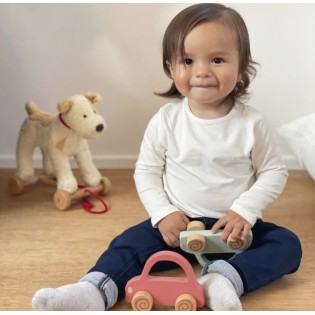 Voiture en bois rose - Egmont Toys 2