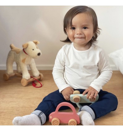 Voiture en bois rose - Egmont Toys