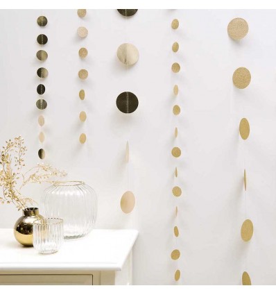 Guirlande ronds dorés - Rico Design
