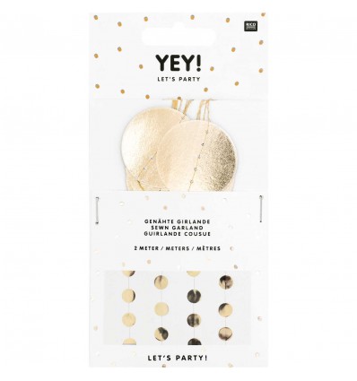 Guirlande ronds dorés - Rico Design