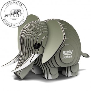 Eugy puzzle Eléphant 3D en carton 2