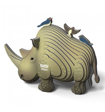 Eugy puzzle Rhinocéros 3D en carton