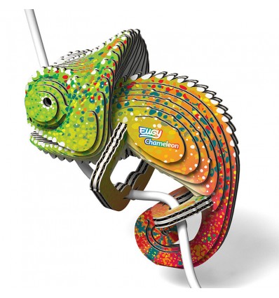 Eugy puzzle Caméléon 3D en carton