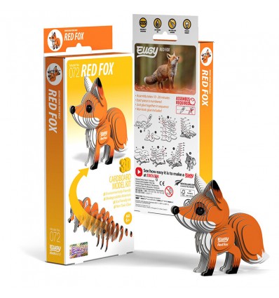 Eugy puzzle Renard 3D en carton